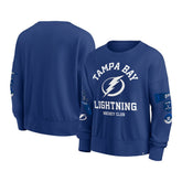 Tampa Bay Lightning Fanatics Women's Go Team Pullover Sweatshirt - Blue | US 201190237