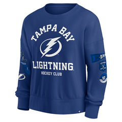 Tampa Bay Lightning Fanatics Women's Go Team Pullover Sweatshirt - Blue | US 201190237