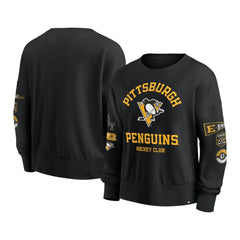 Pittsburgh Penguins Fanatics Women's Go Team Pullover Sweatshirt - Black | US 201190244