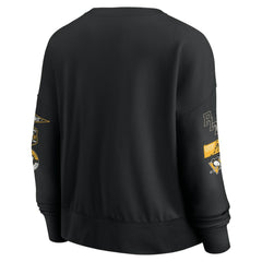 Pittsburgh Penguins Fanatics Women's Go Team Pullover Sweatshirt - Black | US 201190244