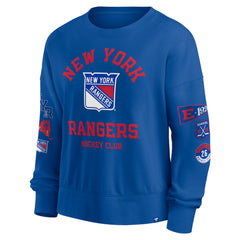 New York Rangers Fanatics Women's Go Team Pullover Sweatshirt - Blue | US 201190252