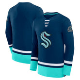 Seattle Kraken Fanatics High Point Long Sleeve T-Shirt - Deep Sea Blue | US 201190294
