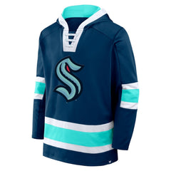 Seattle Kraken Fanatics Inside Line Fleece Pullover Hoodie- Deep Sea Blue | US 201190732