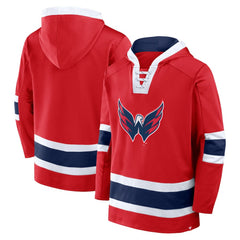 Washington Capitals Fanatics Inside Line Fleece Pullover Hoodie- Red | US 201190734