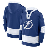 Tampa Bay Lightning Fanatics Inside Line Fleece Pullover Hoodie- Blue | US 201190741