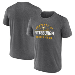 Pittsburgh Penguins Fanatics Property Of T-Shirt - Heather Charcoal | US 201190991