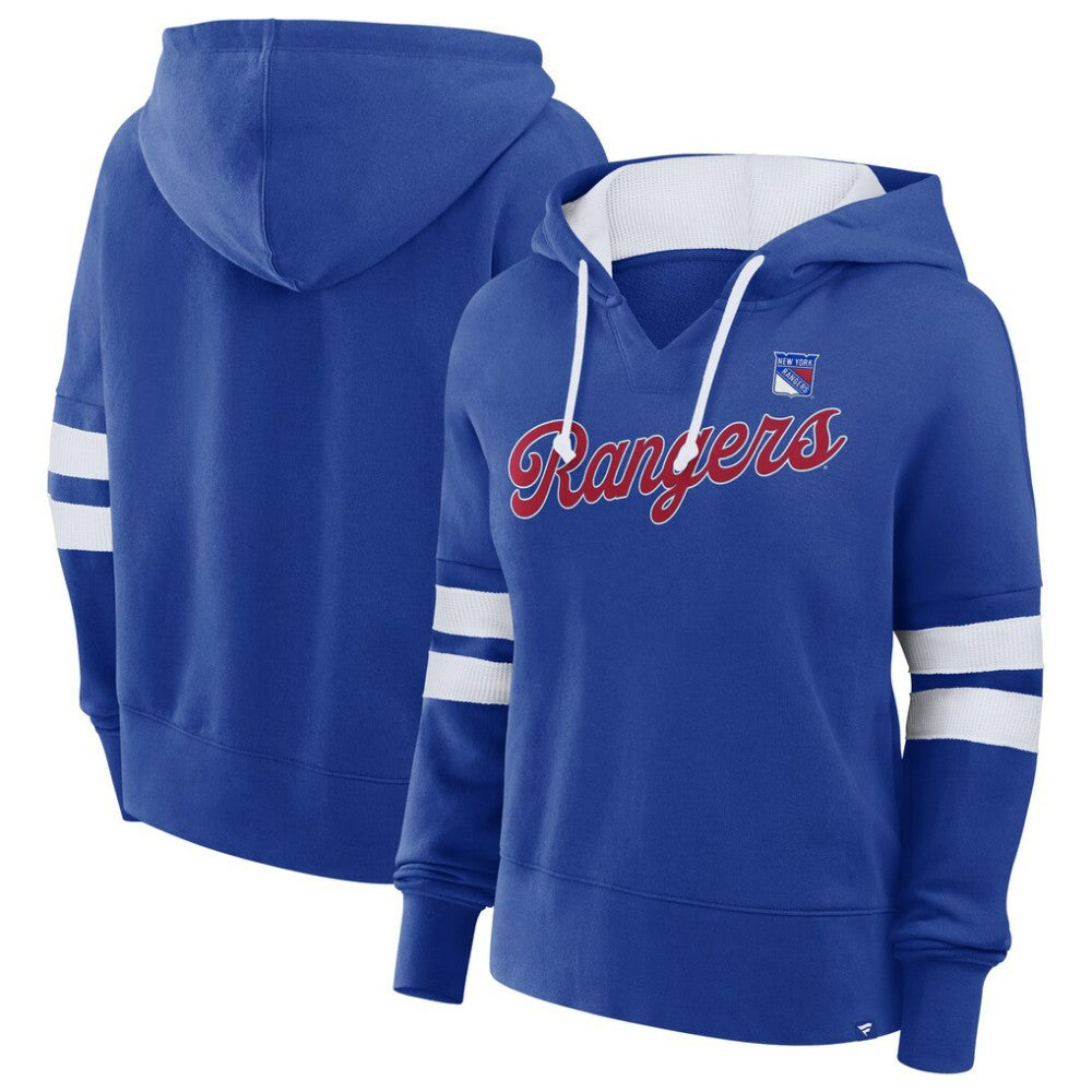 New York Rangers Fanatics Women's Oversized Seize Pullover Hoodie - Blue | US 201191042