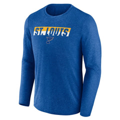 St. Louis Blues Fanatics Transition Long Sleeve T-Shirt - Heather Blue | US 201191080