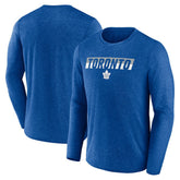Toronto Maple Leafs Fanatics Transition Long Sleeve T-Shirt - Heather Blue | US 201191087