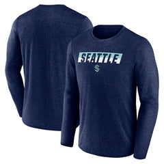 Seattle Kraken Fanatics Transition Long Sleeve T-Shirt - Heather Navy | US 201191093