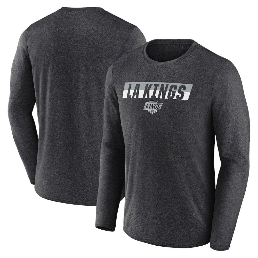 Los Angeles Kings Fanatics Transition Long Sleeve T-Shirt - Heather Charcoal | US 201191096