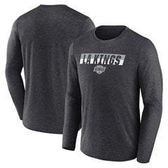 Los Angeles Kings Fanatics Transition Long Sleeve T-Shirt - Heather Charcoal | US 201191096