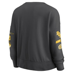 Boston Bruins Fanatics Women's Oversized Vintage Go Team Pullover Sweatshirt - Black | US 201191162
