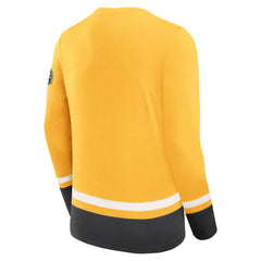Boston Bruins Fanatics Vintage High Point Long Sleeve T-Shirt - Gold | US 201191184