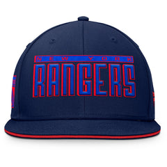 New York Rangers Fanatics Fundamental Gino Stack Snapback Hat - Blue | US 201193220