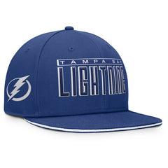 Tampa Bay Lightning Fanatics Fundamental Gino Stack Snapback Hat - Blue | US 201193226