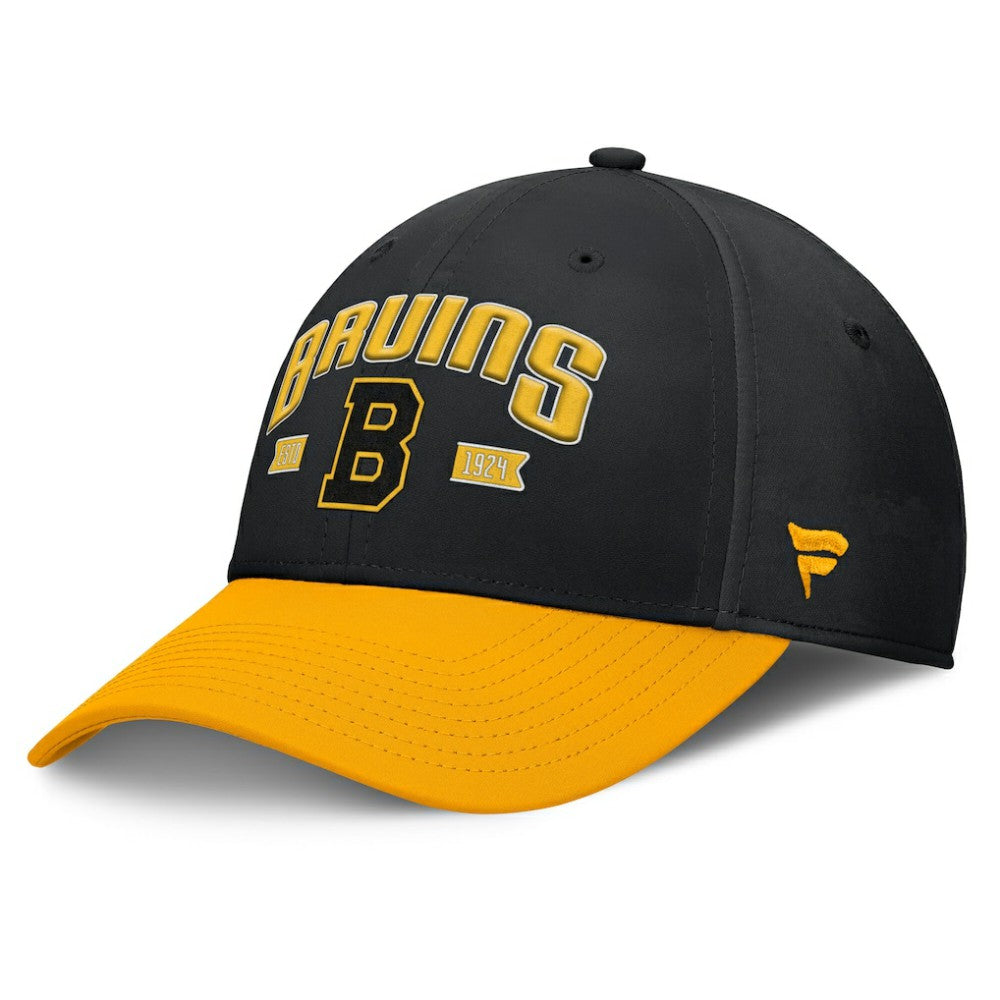 Boston Bruins Fanatics Heritage Captain Flex Hat - Black/Gold | US 201193239