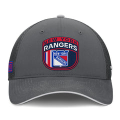 New York Rangers Fanatics Authentic Pro Home Ice Trucker Adjustable Hat - Gray | US 201193309