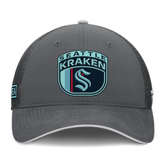 Seattle Kraken Fanatics Authentic Pro Home Ice Trucker Adjustable Hat - Gray | US 201193315