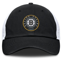 Boston Bruins Fanatics Averie Trucker Adjustable Hat - Black/White | US 201193367