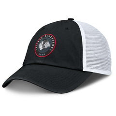 Chicago Blackhawks Fanatics Averie Trucker Adjustable Hat - Black/White | US 201193371