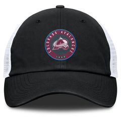 Colorado Avalanche Fanatics Averie Trucker Adjustable Hat - Black/White | US 201193372