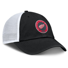 Detroit Red Wings Fanatics Averie Trucker Adjustable Hat - Black/Gray | US 201193375