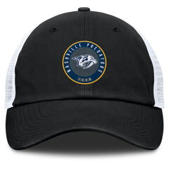 Nashville Predators Fanatics Averie Trucker Adjustable Hat - Black/White | US 201193381