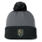 Vegas Golden Knights Fanatics Women's Cuffed Knit Hat with Pom - Charcoal | US 201193436
