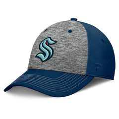Seattle Kraken Fanatics Fundamental Top Shelf 2-Tone Flex Hat - Gray/Navy | US 201193461