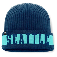 Seattle Kraken Fanatics Blueliner Cuffed Knit Hat - Deep Sea Blue | US 201193509