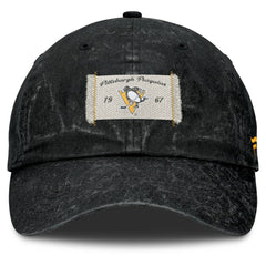 Pittsburgh Penguins Fanatics Women's Heritage Away Game Adjustable Hat - Black | US 201193523