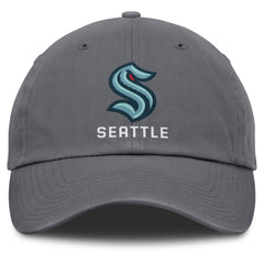 Seattle Kraken Fanatics Washed Adjustable Hat - Charcoal | US 201193601
