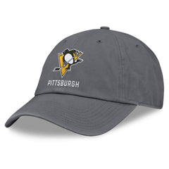 Pittsburgh Penguins Fanatics Washed Adjustable Hat - Charcoal | US 201193607