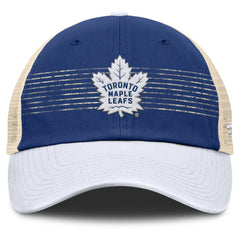 Toronto Maple Leafs Fanatics Heritage Breakaway Trucker Adjustable Hat - Blue/Cream | US 201193695
