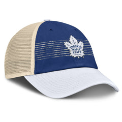 Toronto Maple Leafs Fanatics Heritage Breakaway Trucker Adjustable Hat - Blue/Cream | US 201193695