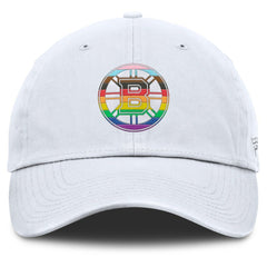 Boston Bruins Fanatics PRIDE Adjustable Hat - White | US 201193776