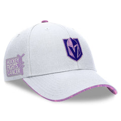 Vegas Golden Knights Fanatics Authentic Pro Hockey Fights Cancer Adjustable Hat - White | US 201193796