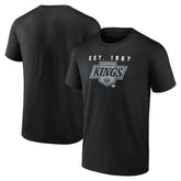 Los Angeles Kings Logo Athletic Coordinate T-Shirt - Black | US 201194621