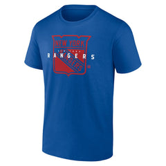 New York Rangers Logo Athletic Coordinate T-Shirt - Blue | US 201194633
