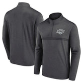 Los Angeles Kings Logo Athletic Head-to-Head Raglan Quarter-Zip Top - Heather Charcoal | US 201194795