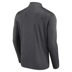 Vegas Golden Knights Logo Athletic Head-to-Head Raglan Quarter-Zip Top - Heather Charcoal | US 201194820