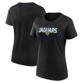 Jacksonville Jaguars Logo Athletic Women's Lean T-Shirt - Black T-shirts