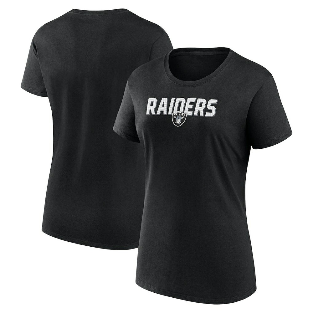 Las Vegas Raiders Logo Athletic Women's Lean T-Shirt - Black T-shirts