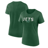 New York Jets Logo Athletic Women's Lean T-Shirt - Green T-shirts