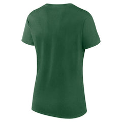 New York Jets Logo Athletic Women's Lean T-Shirt - Green T-shirts