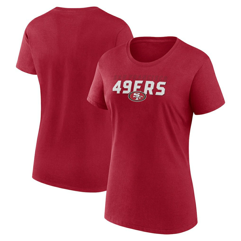 San Francisco 49ers Logo Athletic Women's Lean T-Shirt - Scarlet T-shirts