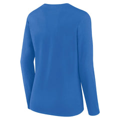 Los Angeles Chargers Logo Athletic Women's Grip Long Sleeve T-Shirt - Powder Blue T-shirts