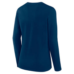 Chicago Bears Logo Athletic Women's Grip Long Sleeve T-Shirt - Navy T-shirts
