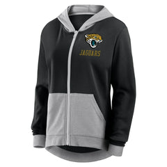 Jacksonville Jaguars Logo Athletic Women's Hit It French Terry Full-Zip Hoodie - Black Hoodies